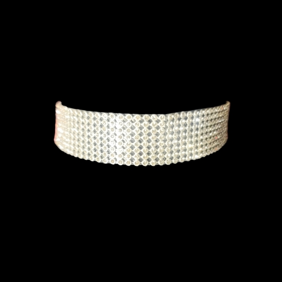 NEW Australian Crystal Silver Choker Necklace - Picture 6 of 12